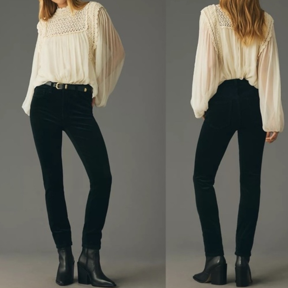 Anthropologie x Pilcro and the Letterpress High Rise Skinny Cords